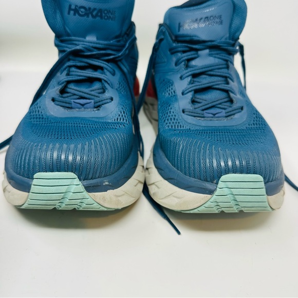 Hoka One One Bondi 7 Men’s Sneakers Size 11.5 WIDE Dark Blue Grey - Picture 11 of 12